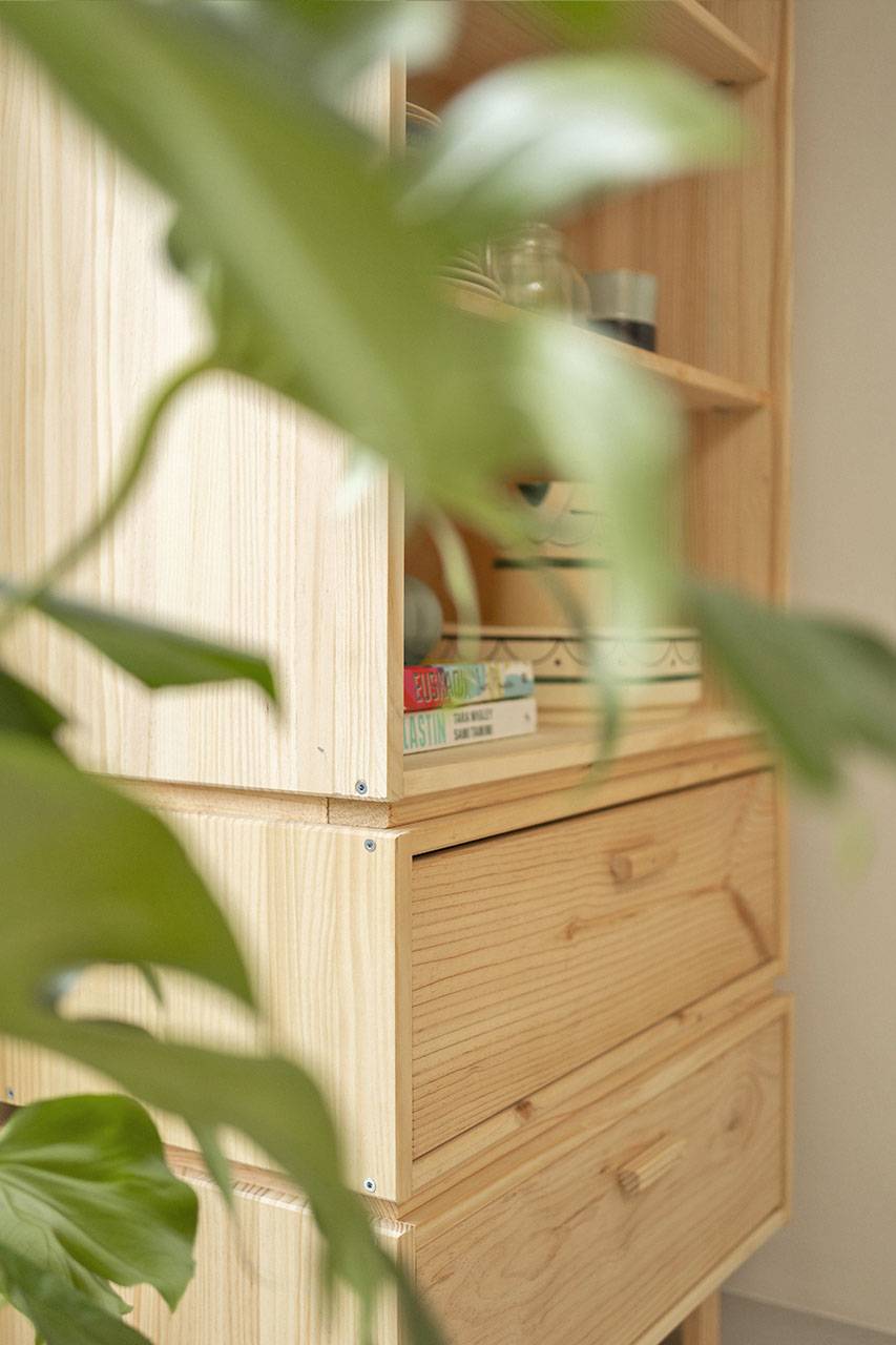 Imagen de ambiente 3 para:Alacena para cocina de madera ecológica